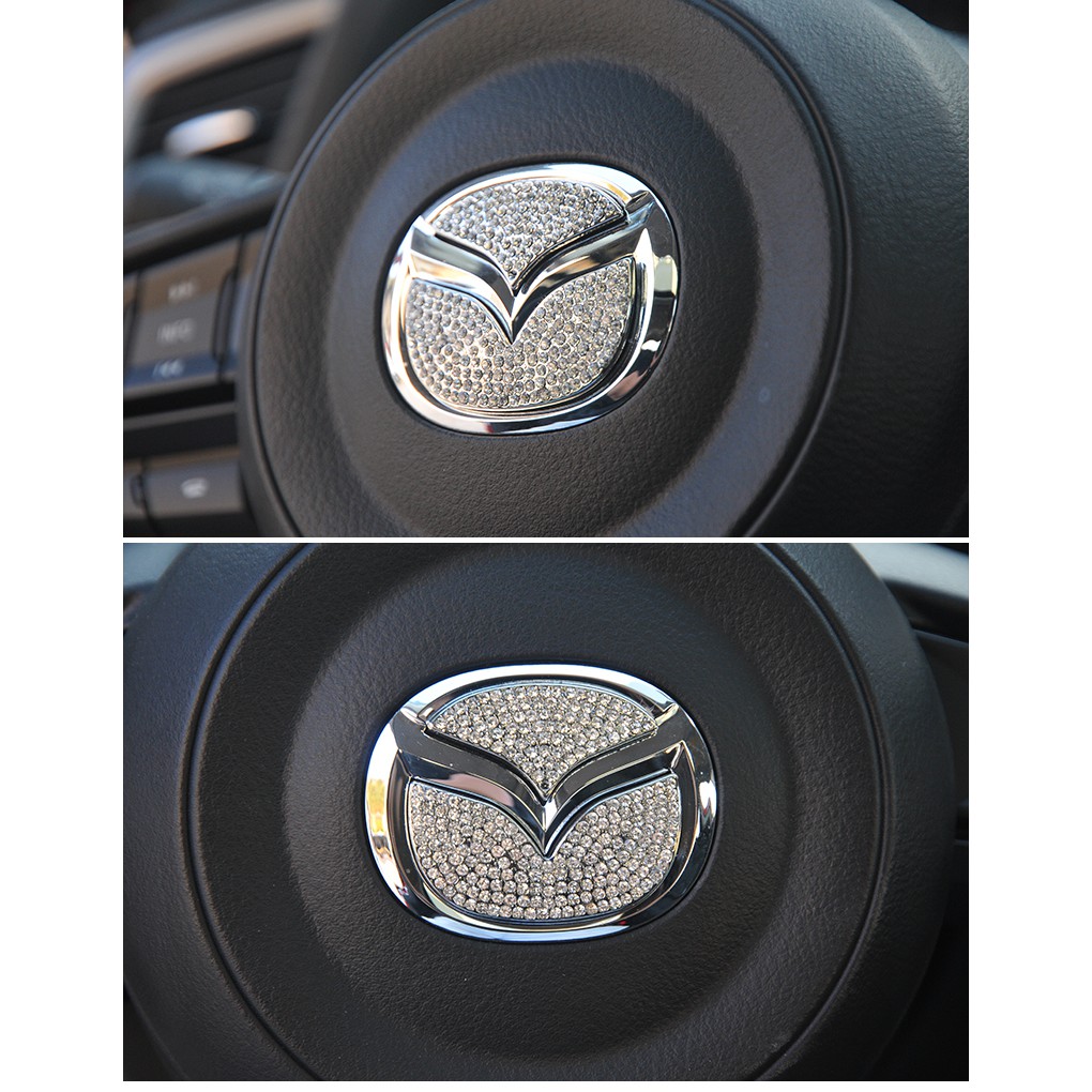 Sticker trang trí vô lăng xe hơi Mazda 2 3 Axela Atenza Cx3 Cx4 Cx5 Cx7 Cx9