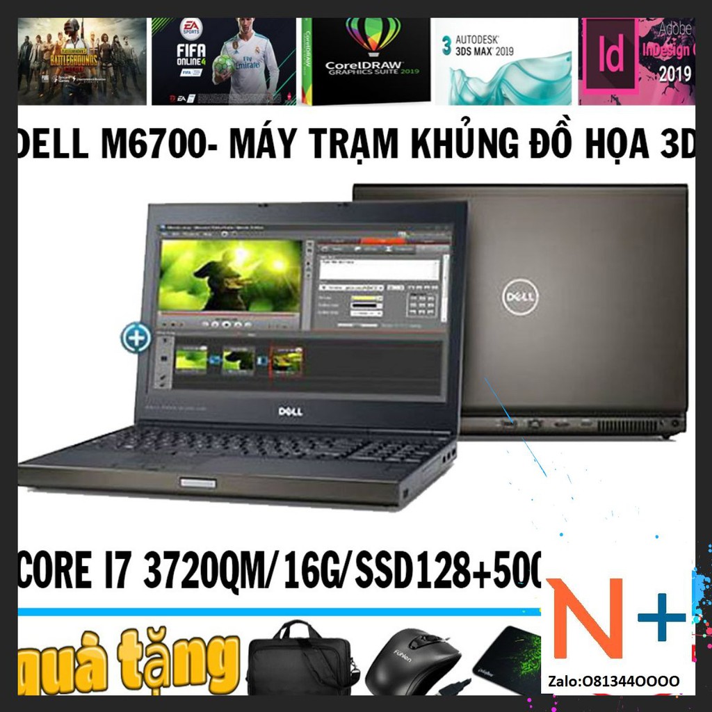 Laptop Dell Precision M6700 i7 , ram 8g,ssd 256 giá rẻ