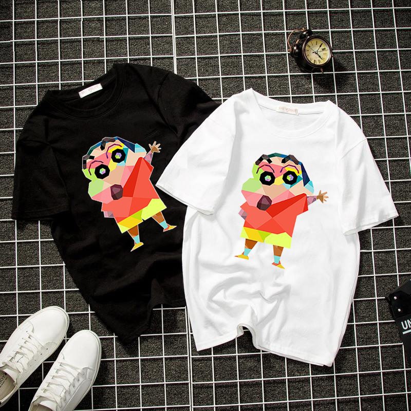 Áo thun unisex form rộng cậu bé bút chì shin vải dày mịn đẹp 2019T1944