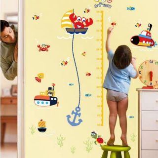 DECAL DÁN TƯỜNG THƯỚC ĐO ĐẠI DƯƠNG
