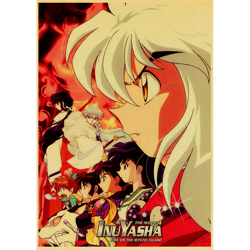 Poster Anime Inuyasha Phong Cách Retro