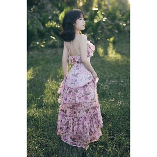 Rosie - váy hoa yếm dài