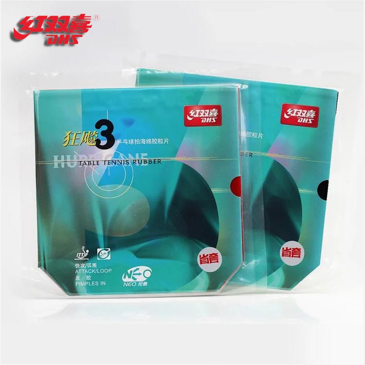 Mặt vợt bóng bàn DHS H3 (HURRICANE III) NEO tuyển tỉnh (Prov)  lót xanh