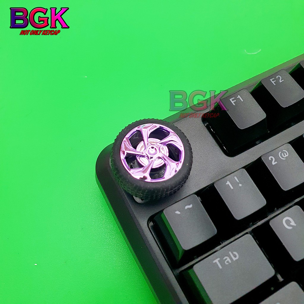 Keycap lẻ hình Bánh Xe Spinner cực đẹp có thể quay được và xuyên led ( keycap Artisan )