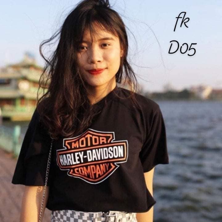 Áo Croptop Nữ Tay Ngắn MOTOR HARLEY-DAVISON COMPANY Chất Cotton Mềm Mịn Xưởng May DCS Mã 19