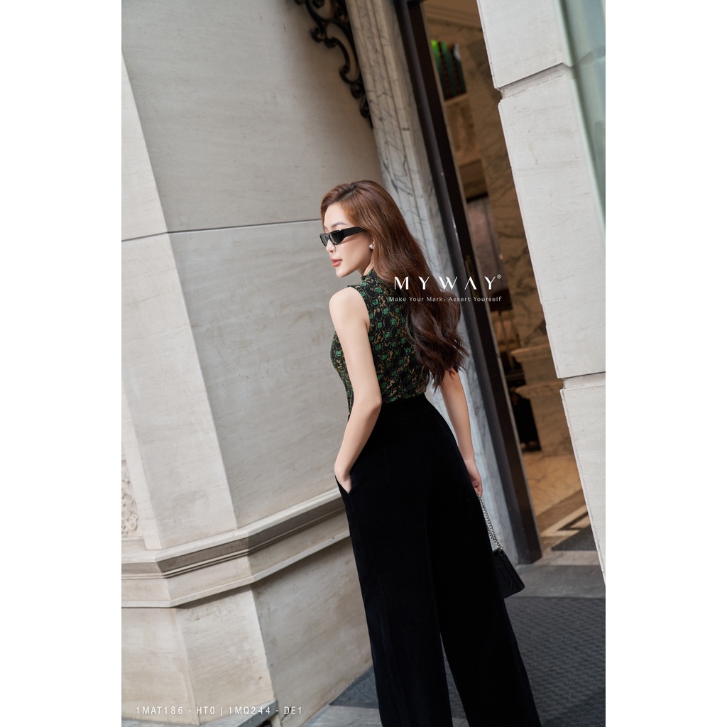 Áo Kiểu Nữ MY WAY Không Tay Mặc Trong Vest Sang Trọng 1MAT186