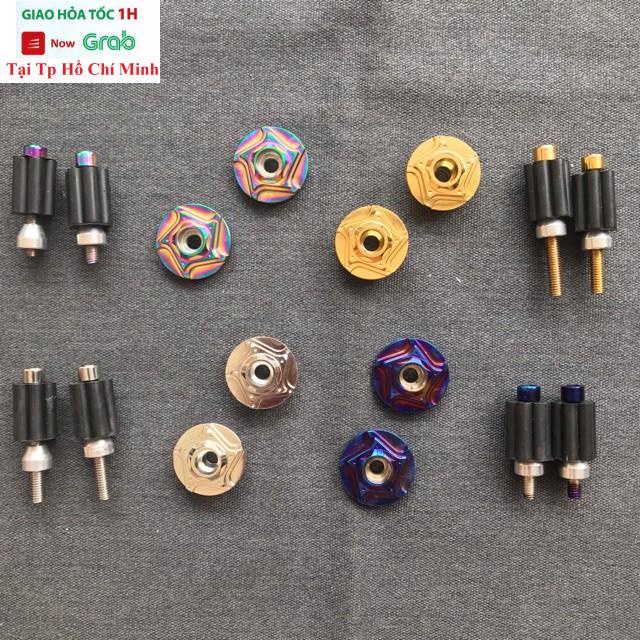 Gù Tay Lái CNC Xe Máy Sao Xoáy (Đủ Màu)