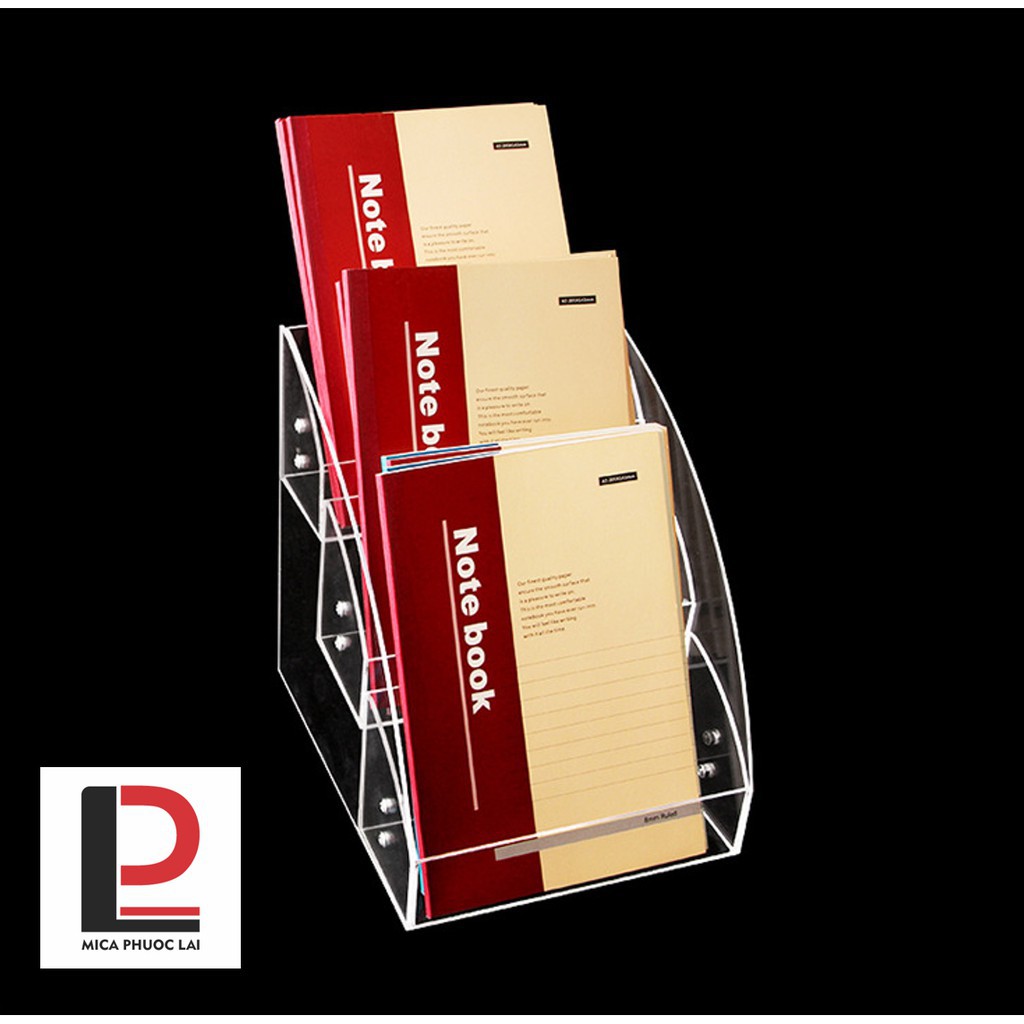 Kệ mica trưng bày 3 tầng/ Giá đỡ acrylic cao cấp