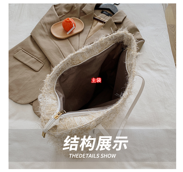 Túi đeo vai bằng vải len thời trang thanh lịch cho nữ IELGY