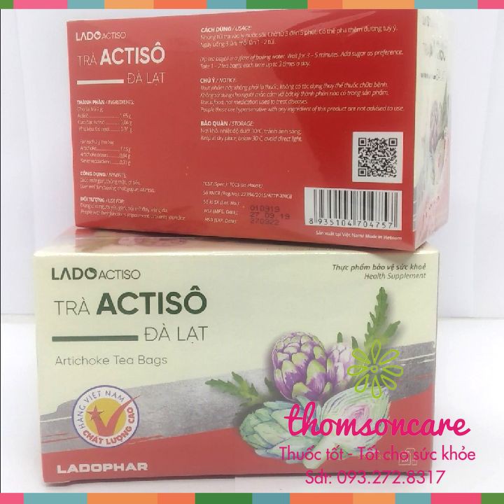 Trà Actiso Đà Lạt - thanh nhiệt, giải độc - Hộp 20 túi lọc | BigBuy360 - bigbuy360.vn