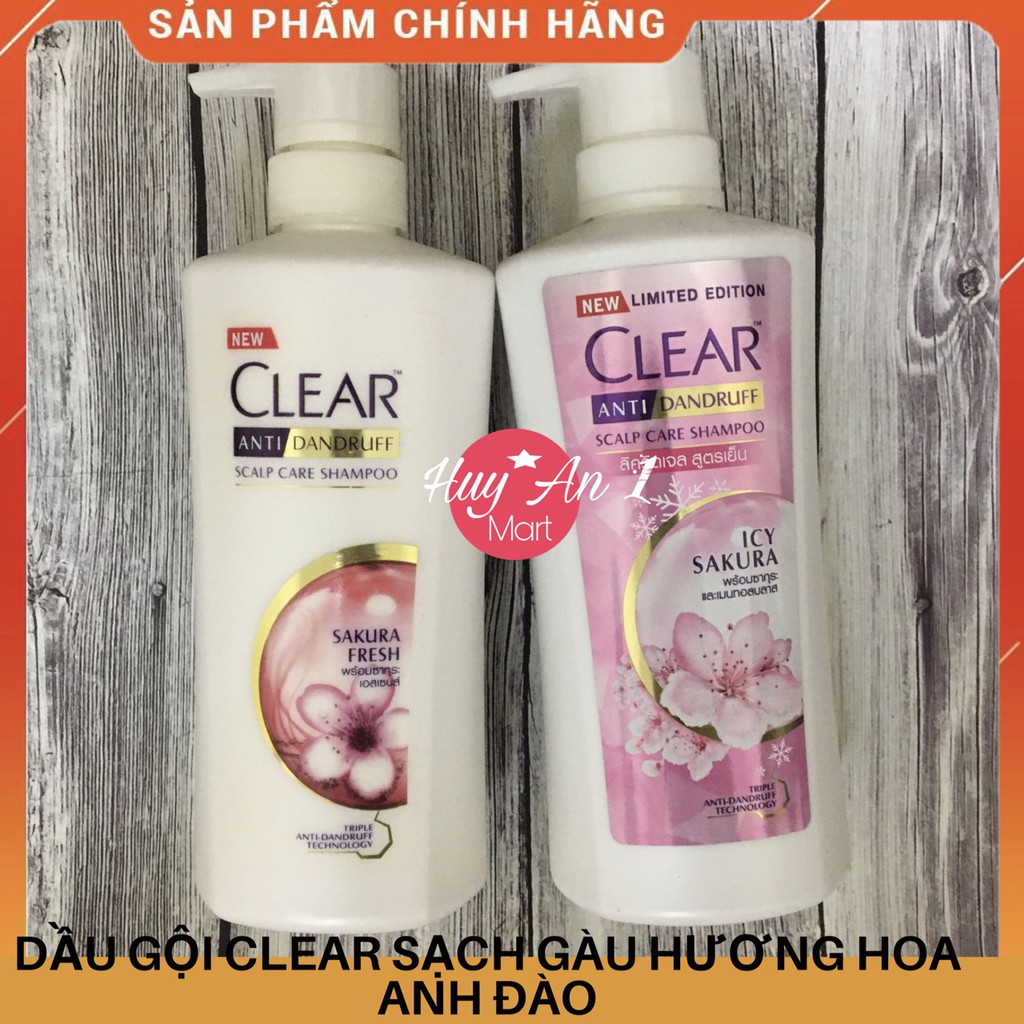 [MIỄN PHÍ VC] Dầu gội đầu Clear SẠCH GÀU HƯƠNG HOA ANH ĐÀO Thái Lan 435ml mẫu mới