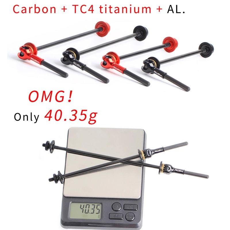 Bộ 2 Trục Bánh Xe Đạp Leo Núi RISK RA119 Bằng Hợp Kim Titan