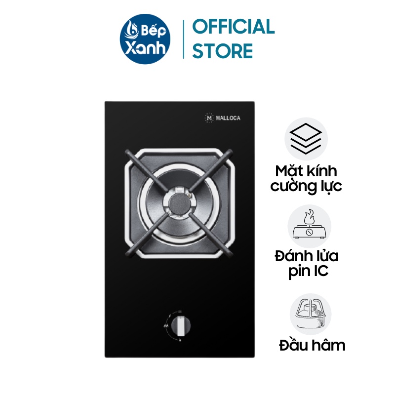 Bếp gas âm DOMINO Malloca MDG 301 - Công suất 4600W, Mâm đốt Sabaf Ý