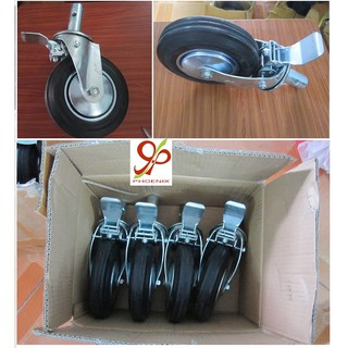 BÁNH XE GIÀN GIÁO, BÁNH XE DÀN GIÁO ( phi100,120, mỗi loại 4 bánh 2 bánh phanh 2 bánh không192 )