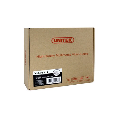 Cáp HDMI 30M 1.4 Unitek YC171 (có chíp khuếch đại)