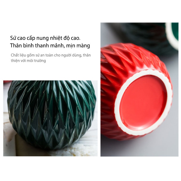 Chai Sứ Dầu Gội 400ml, Bình Đựng Xà Phòng Vân Cẩm Thạch Decor Nhà Tắm Siêu Sang