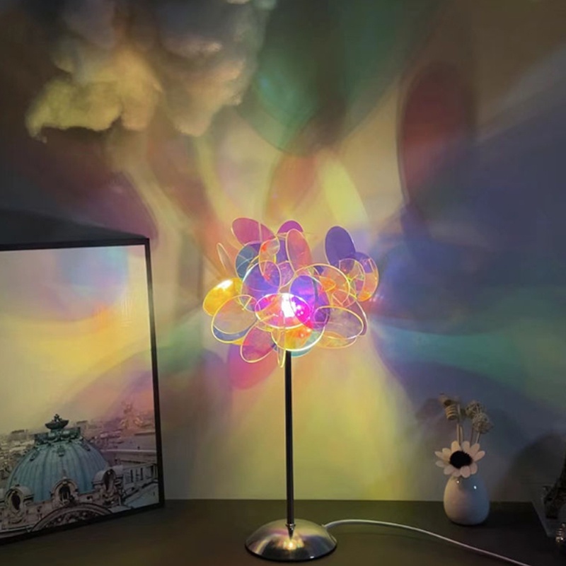 🍁Đèn ngủ ghép mảnh để sàn cỡ nhỏ bằng acrylic cao cấp trang trí phòng ngủ lãng mạn phổ biến ins DIY