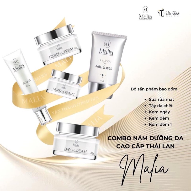 Dưỡng da cao cấp Thái Lan Malia (Bộ Mới 2022)