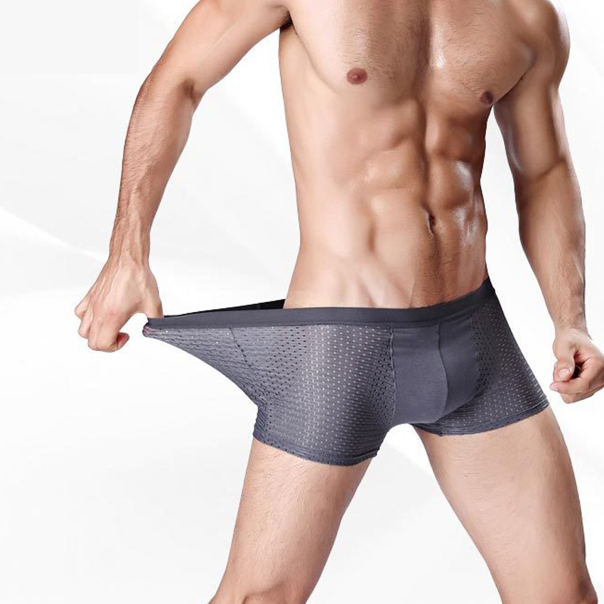 Quần sịp đùi, quần lót boxer thông hơi cao cấp dành cho nam, chất liệu co dãn 4 chiều