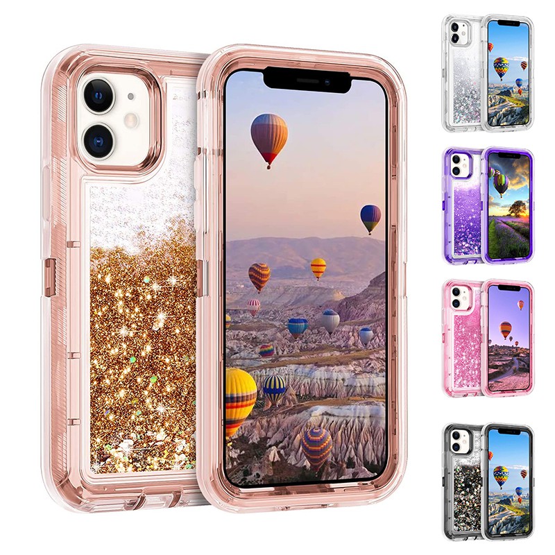 Ốp điện thoại kim tuyến lấp lánh nước cho iPhone6/7/8/6plus/7plus/8p/X/XS/XR/XS MAX
