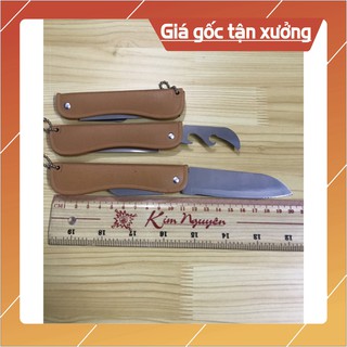 Dao xếp nâu 2 in 1 có đồ khui 20cm