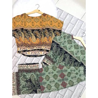 [HÌNH THẬT 100%]Bộ đồ mặc nhà quần dài ống rộng lụa mango cao cấp
