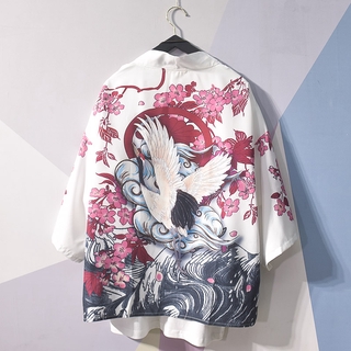 Áo khoác kimono thời trang dạo phố truyền thống Nhật Bản 2020 cho nam
