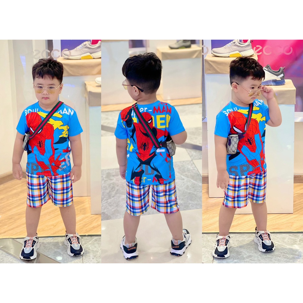 Đồ bộ bé trai size nhí 12-22kg vải thun lạnh 3D Jennie kids J481