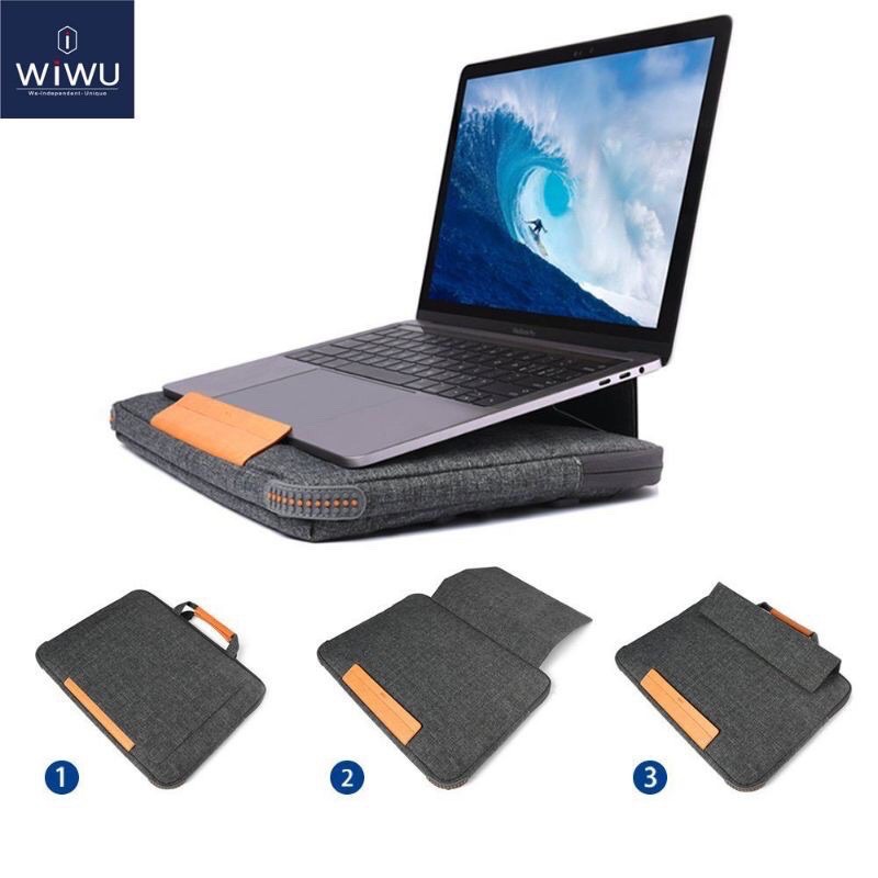 Cặp(túi) chống sốc dành cho Macbook Air , Pro - Laptop 13 - 15 inch chính hãng WIWU