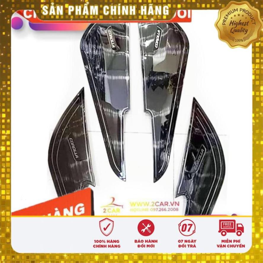 FREE SHIP - Ốp chống xước tapli cửa xe ALTIS 2014-2019 mạ titan sáng bóng, cao cấp