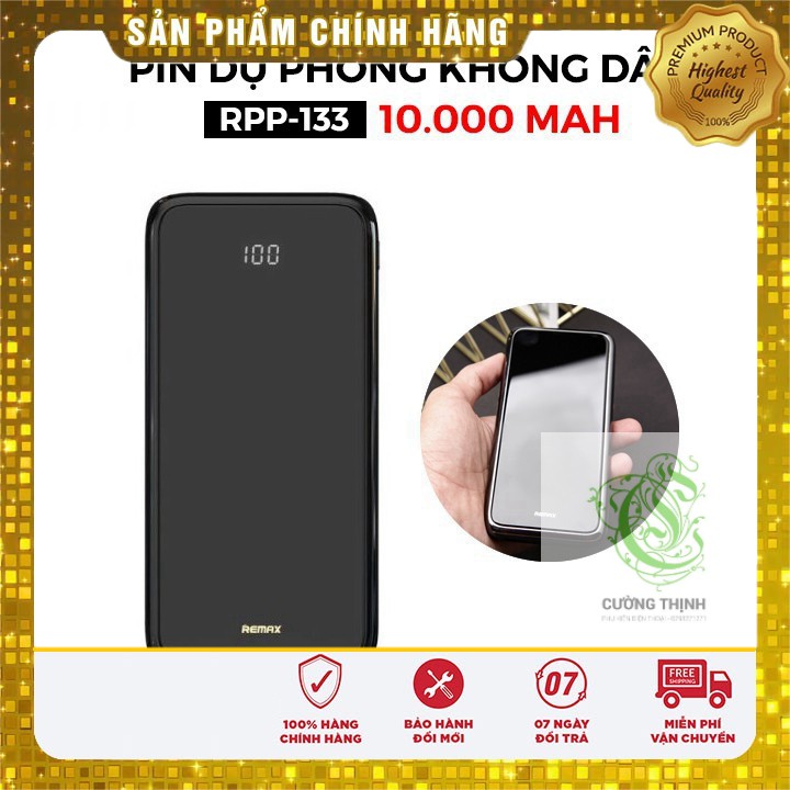 Pin Dự Phòng Không Dây 10000mah Remax RPP-133 Mirror Series