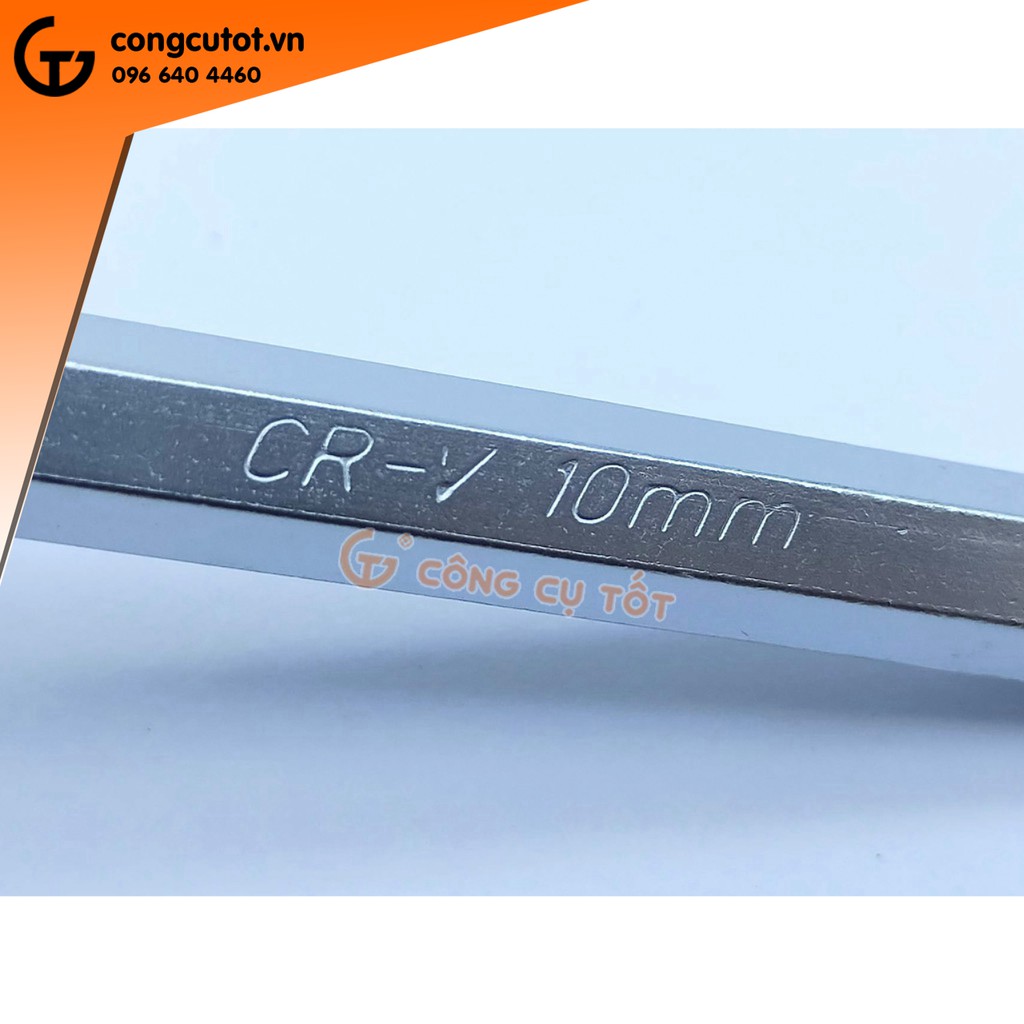 Bộ lục giác 9 cây chữ L 1.5-10mm thép CrV dại 110mm 2 đầu lục giác