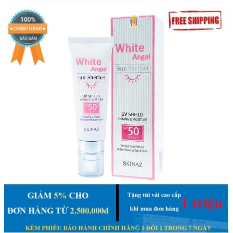 Kem Chống Nắng White Angel Sun Sherbet Skinaz Hàn Quốc - SPF 50 +, PA +++