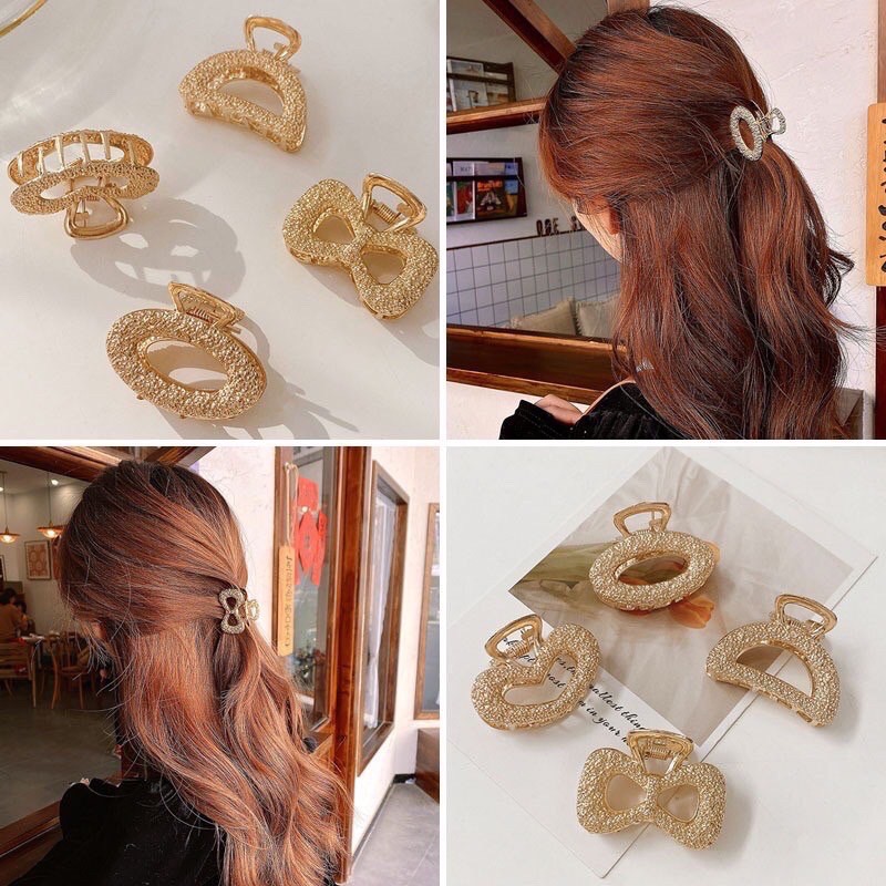 Bộ kẹp tóc mái bên nhiều mẫu thiết kế hình nơ đính đá pha lê màu trắng xinh xắn phong cách Hàn Quốc dành cho nữ