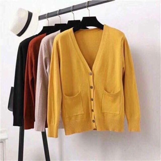 Áo khoác cardigan lông thỏ