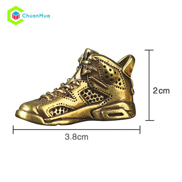 Móc Khóa Đồng 3D Giày Sneaker Air Jordan 1 Tỉ lệ 1:6 - Mô Hình Giày Sneaker Mini