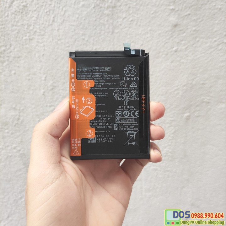 Pin nova 7i zin công ty bảo hành lâu, thay pin huawei nova 7i dung lượng 4200 mah