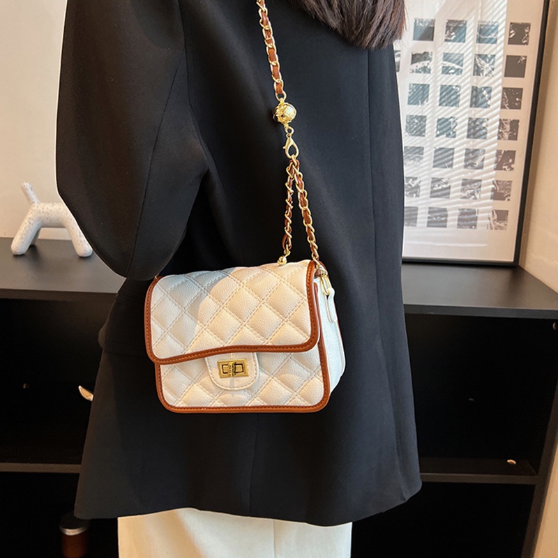 Túi Đeo Chéo Hình Vuông Cỡ Nhỏ Đính Hạt Thời Trang Cho Nữ