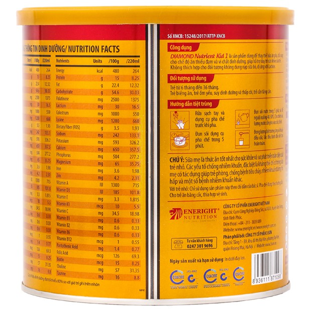 Sữa bột Nutrient Kid 2 hộp 700g