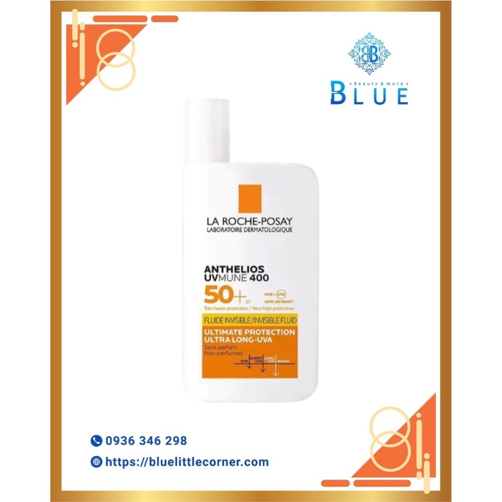 Sữa Chống Nắng La Roche-Posay Mỏng Nhẹ Bảo Vệ Da Tối Ưu Anthelios UVMune 400 SPF50+ 50ml