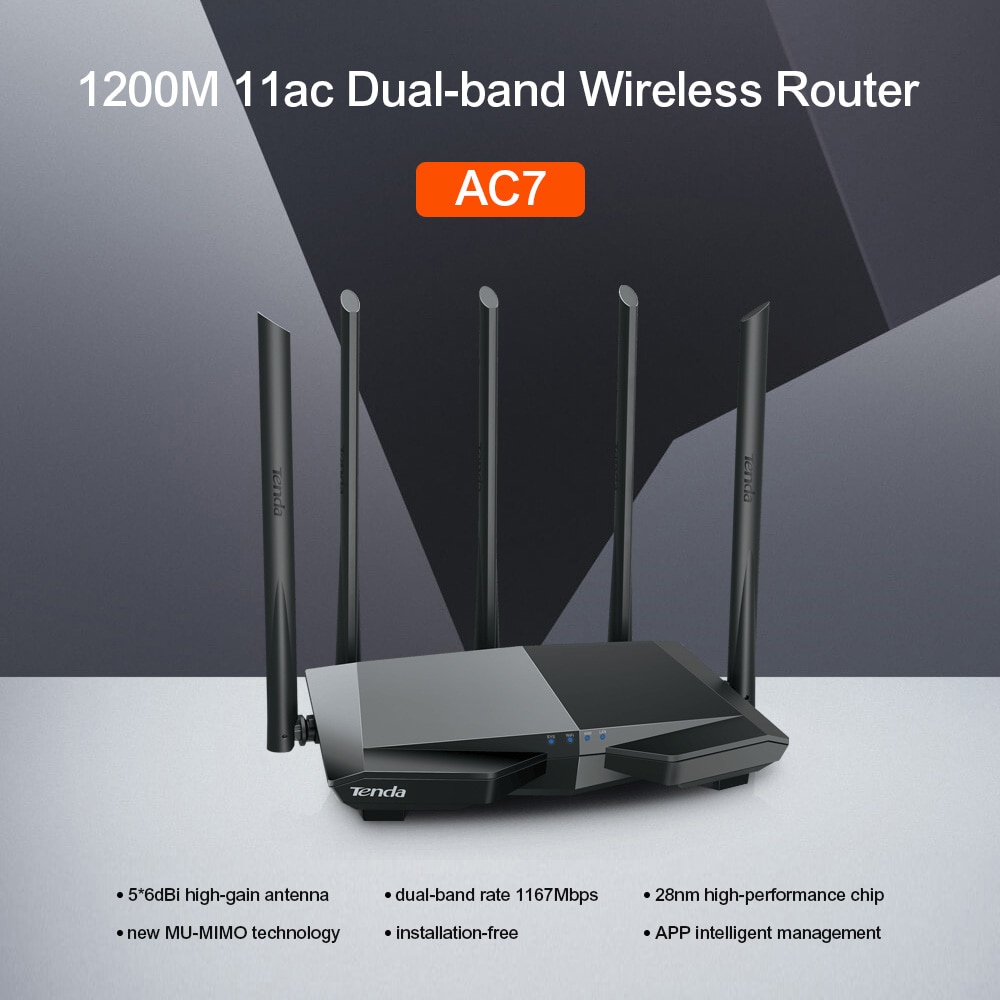Bộ Phát Wifi Tenda Ac11,Ac10,Ac7,Ac6 Gigabit Ac1200Wifi Repeater 5x6dbi
