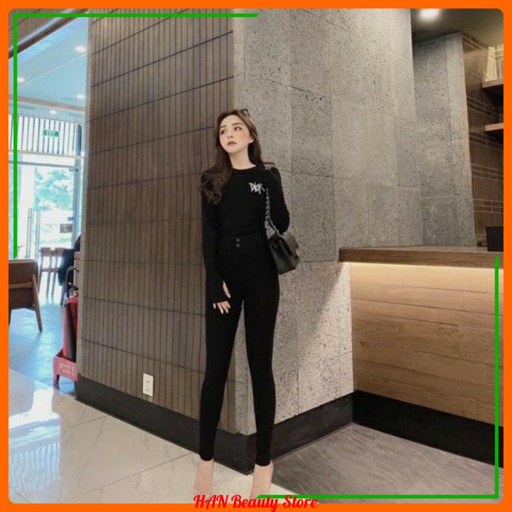 QUẦN LEGGING ĐEN CẠP CAO GEN BỤNG LÊN DÁNG - Chất Umi Hàn - Kèm Hộp Xinh | BigBuy360 - bigbuy360.vn