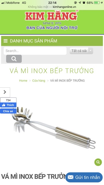 Vá sạn inox cao cấp KIM HẰNG chính hãng