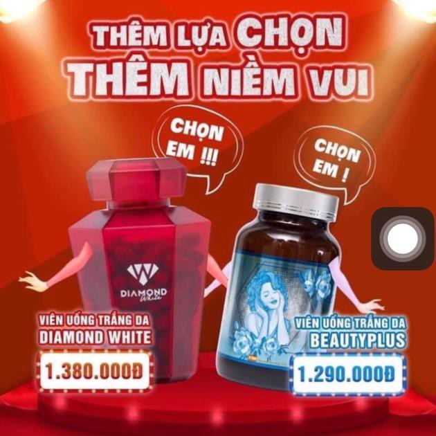 (Full 60v) Diamond white và beauty plus viên uống trắng da ngọc trinh