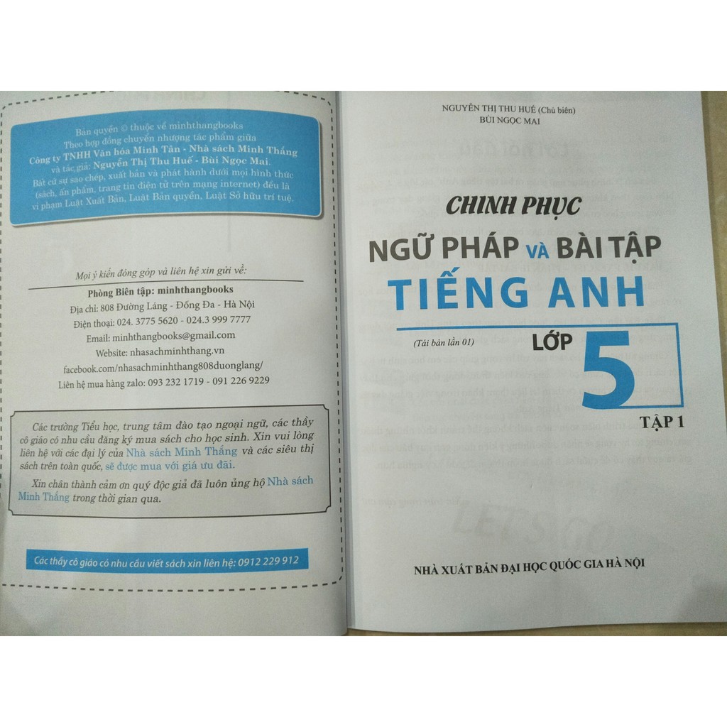 Sách - Chinh phục ngữ pháp và bài tập tiếng anh lớp 5 tập 1