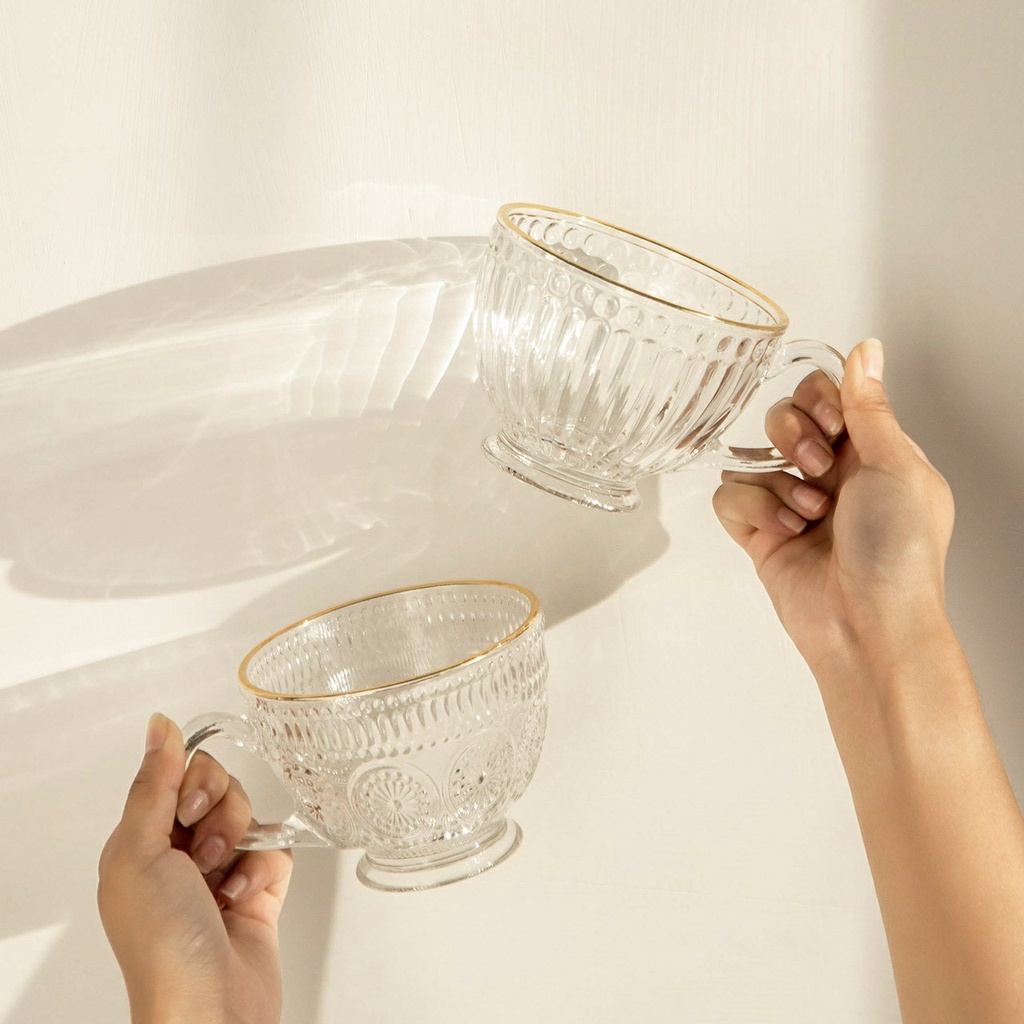 Tách, Ly Ăn Sáng Breakfast Cup Hoa Văn Baroque