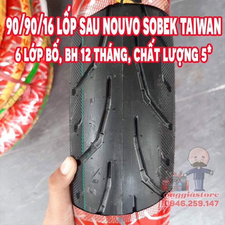 LỐP XE NOUVO SAU 90-90-16 SOBEK ĐÀI LOAN BH 12 THÁNG S1105