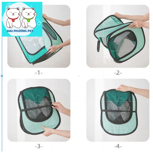 Lồng sấy chó mèo dạng hộp sấy thú cưng bằng vải