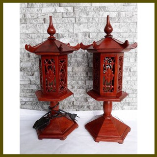 ĐÔI ĐÈN THỜ LÀM BẰNG GỖ CAO CẤP [RẺ SẬP SÀN]