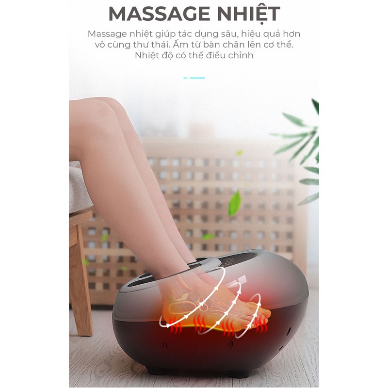 Máy massage chân bấm huyệt Vispo - Massage chân đa năng Bảo hành 12 tháng